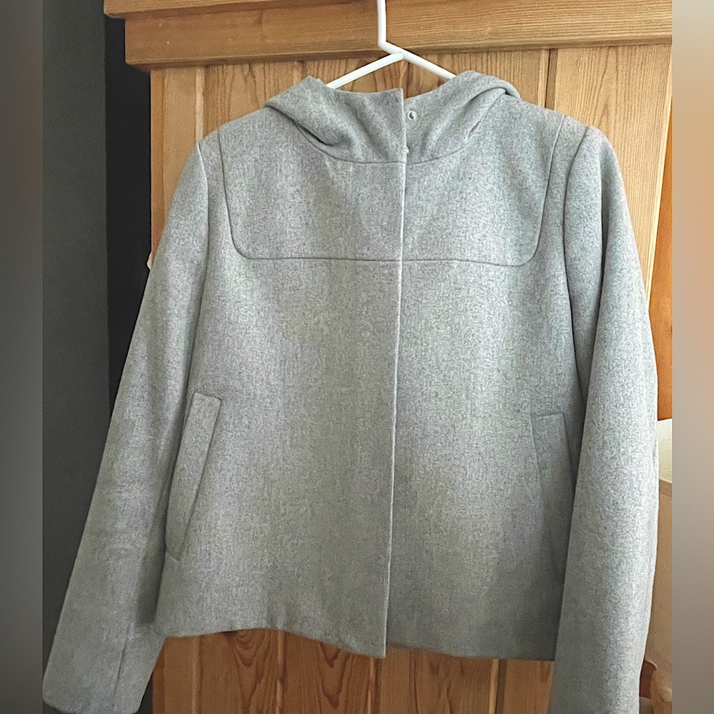 JCrew cropped wool coat. Size 10P